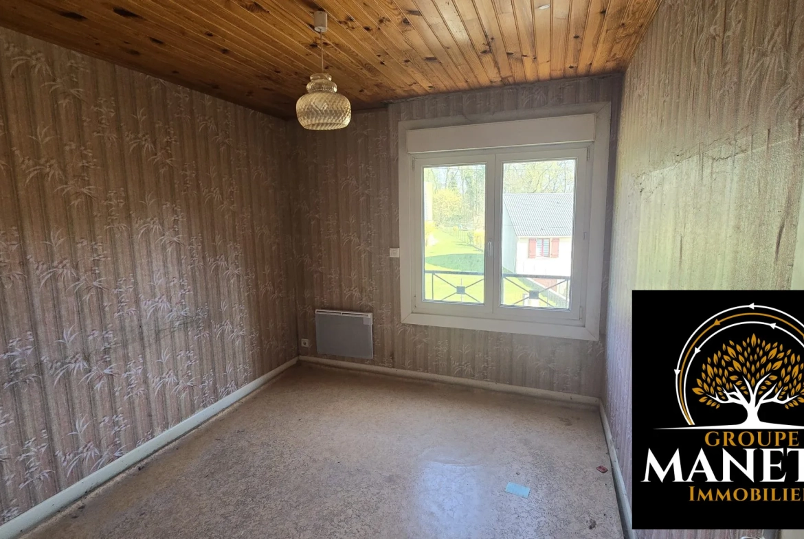 Maison individuelle à Lécluse - 85 m², jardin et garage, à rénover 