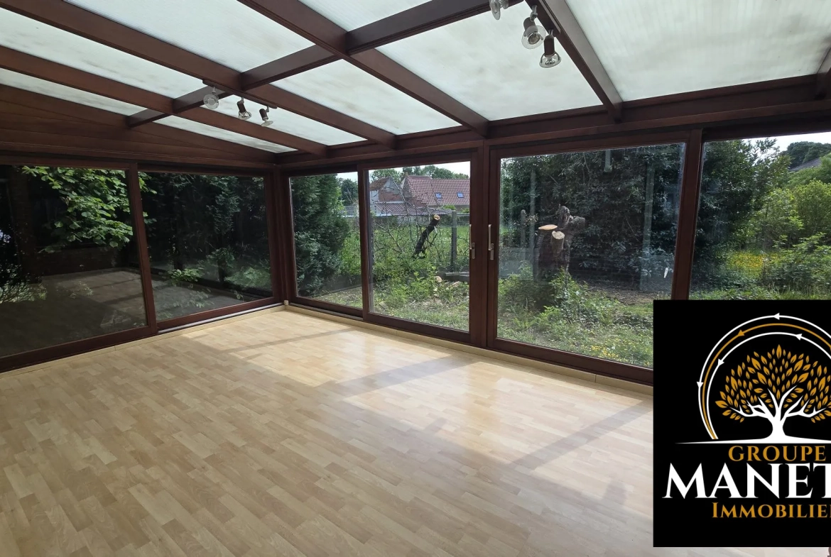 Maison individuelle à Lécluse - 85 m², jardin et garage, à rénover 