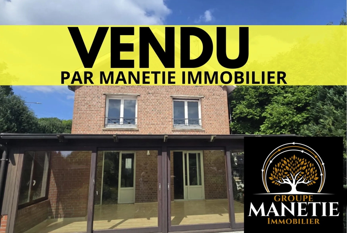 Maison individuelle à Lécluse - 85 m², jardin et garage, à rénover 