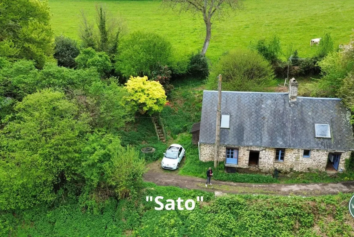 Maison à rénover à Putanges-le-Lac, cadre naturel privilégié avec terrain de 1177 m² 
