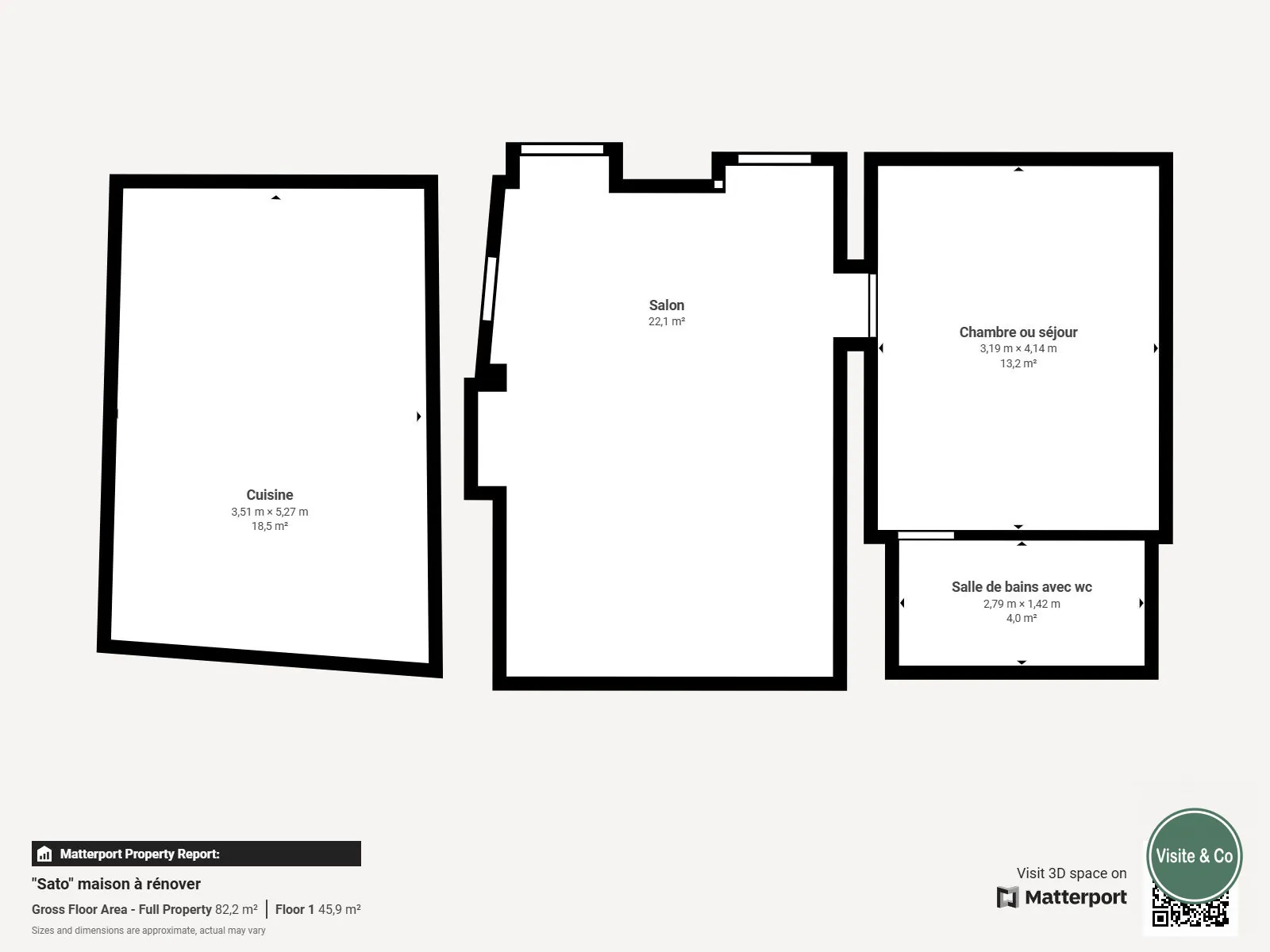 Maison à rénover à Putanges-le-Lac, cadre naturel privilégié avec terrain de 1177 m² 
