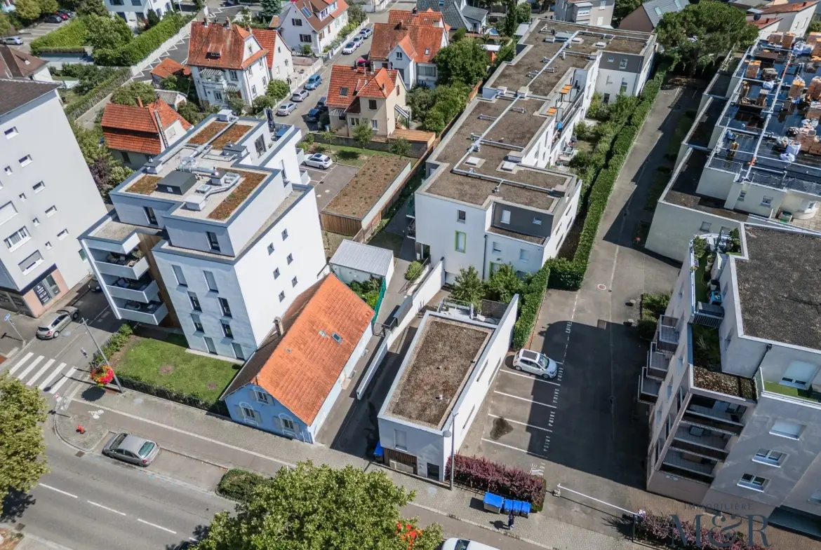 Appartement 2 pièces avec terrasse en dernier étage à Illkirch-Graffenstaden 