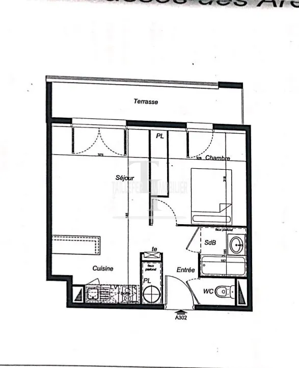 Appartement T2 de 35,88 m² à Périgueux avec balcon, ascenseur, stationnement 