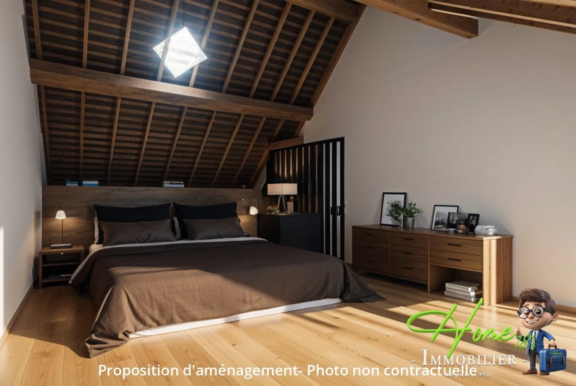 Maison de bourg à Saint Martin d'Auxigny avec potentiel et dépendances 