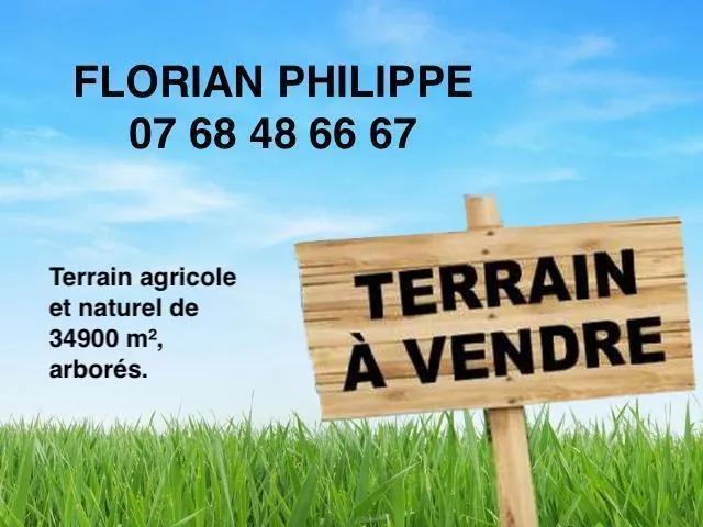 Terrain de loisir agricole de 34 900 m² à La Dominelais, clos avec chalet et carport 