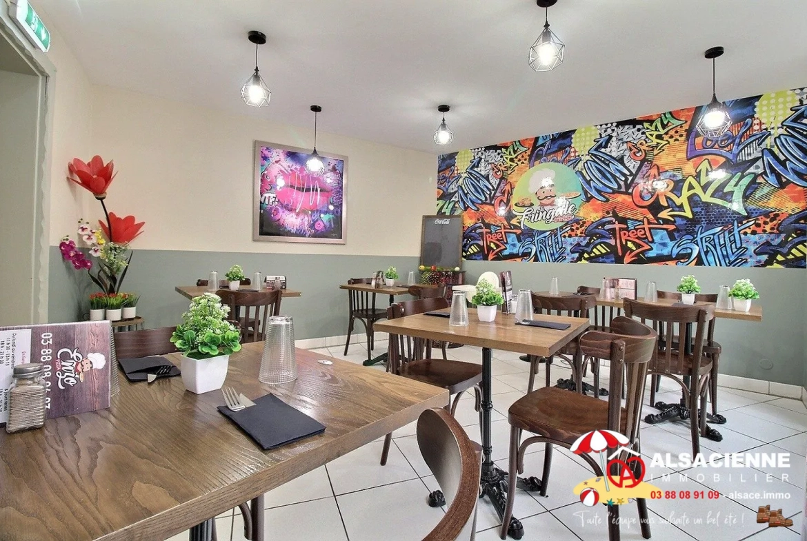 Fonds de commerce restaurant à vendre à Barr – Opportunité dans le centre-ville 
