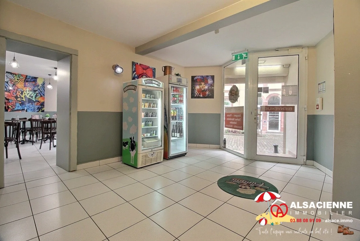 Fonds de commerce restaurant à vendre à Barr – Opportunité dans le centre-ville 