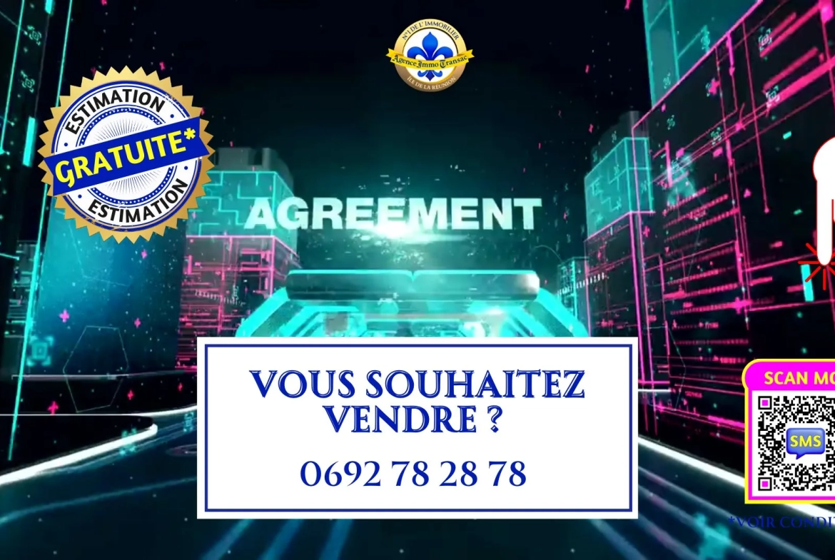 Terrain constructible plat à Saint-Benoît, secteur Bras Mussard, zone UB 