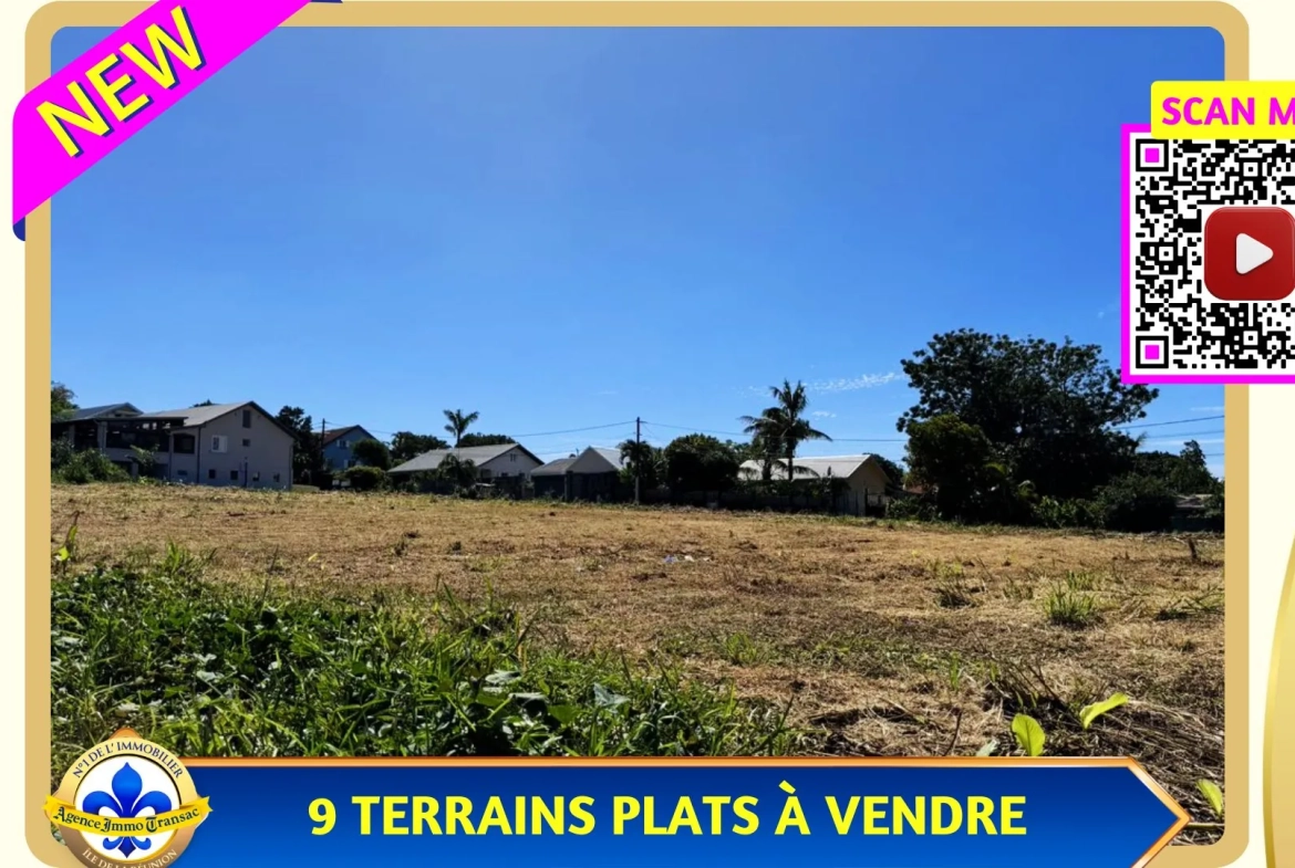 Terrain constructible plat à Saint-Benoît, secteur Bras Mussard, zone UB 