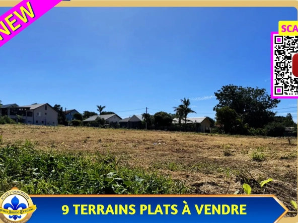 Terrain constructible plat à Saint-Benoît, secteur Bras Mussard, zone UB