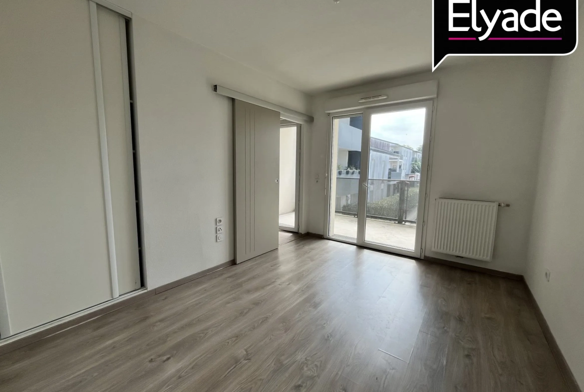 Appartement T2 lumineux de 42,11 m² avec balcon à Bassens 