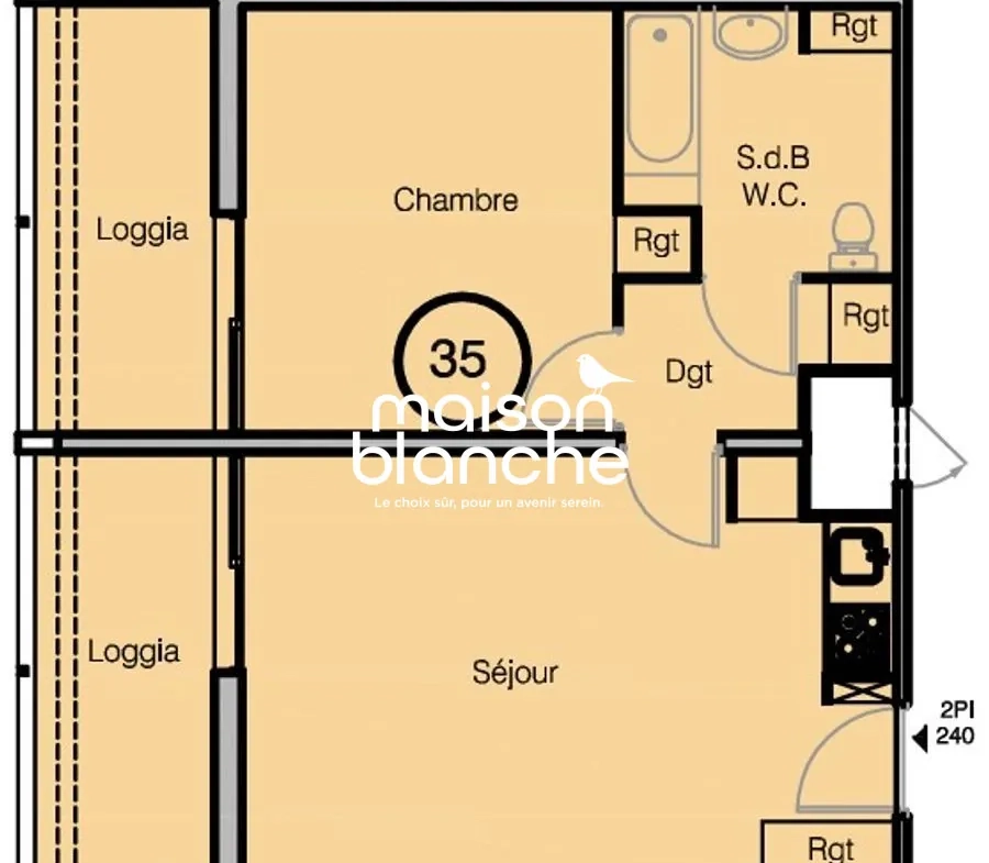 Appartement T2 à Moliets-et-Maa en LMNP avec bail commercial sécurisé 