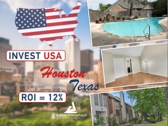 Investissement immobilier à Houston avec rendement jusqu'à 12 % - Appartement 2 chambres