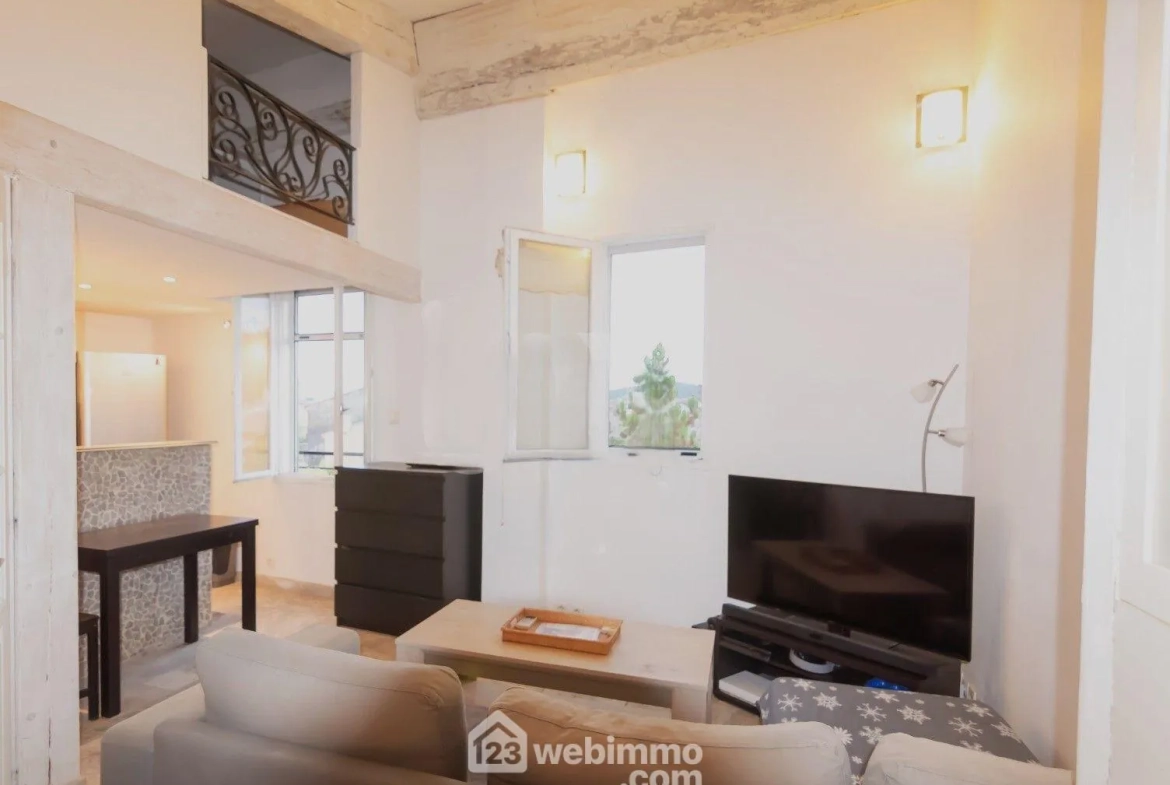 Charmant appartement de 38m² en centre historique de Draguignan avec mezzanine et parking 