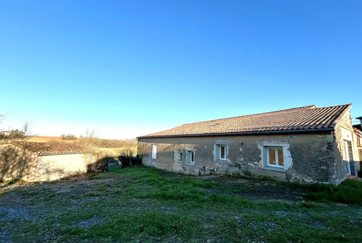 Ancien corps de ferme avec dépendances à Albi, revenus locatifs et projets futurs 