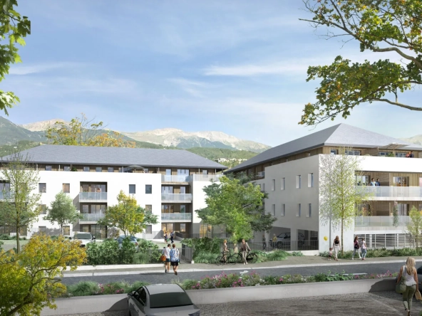 Programme immobilier neuf à Embrun avec livraison en 2026, appartements de standing avec jardin et terrasse
