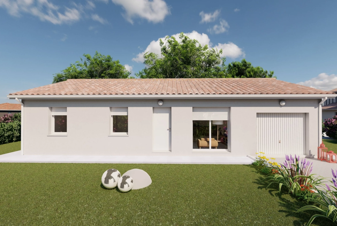 Maison neuve 3 chambres avec garage à Couzeix – Projet clé en main 