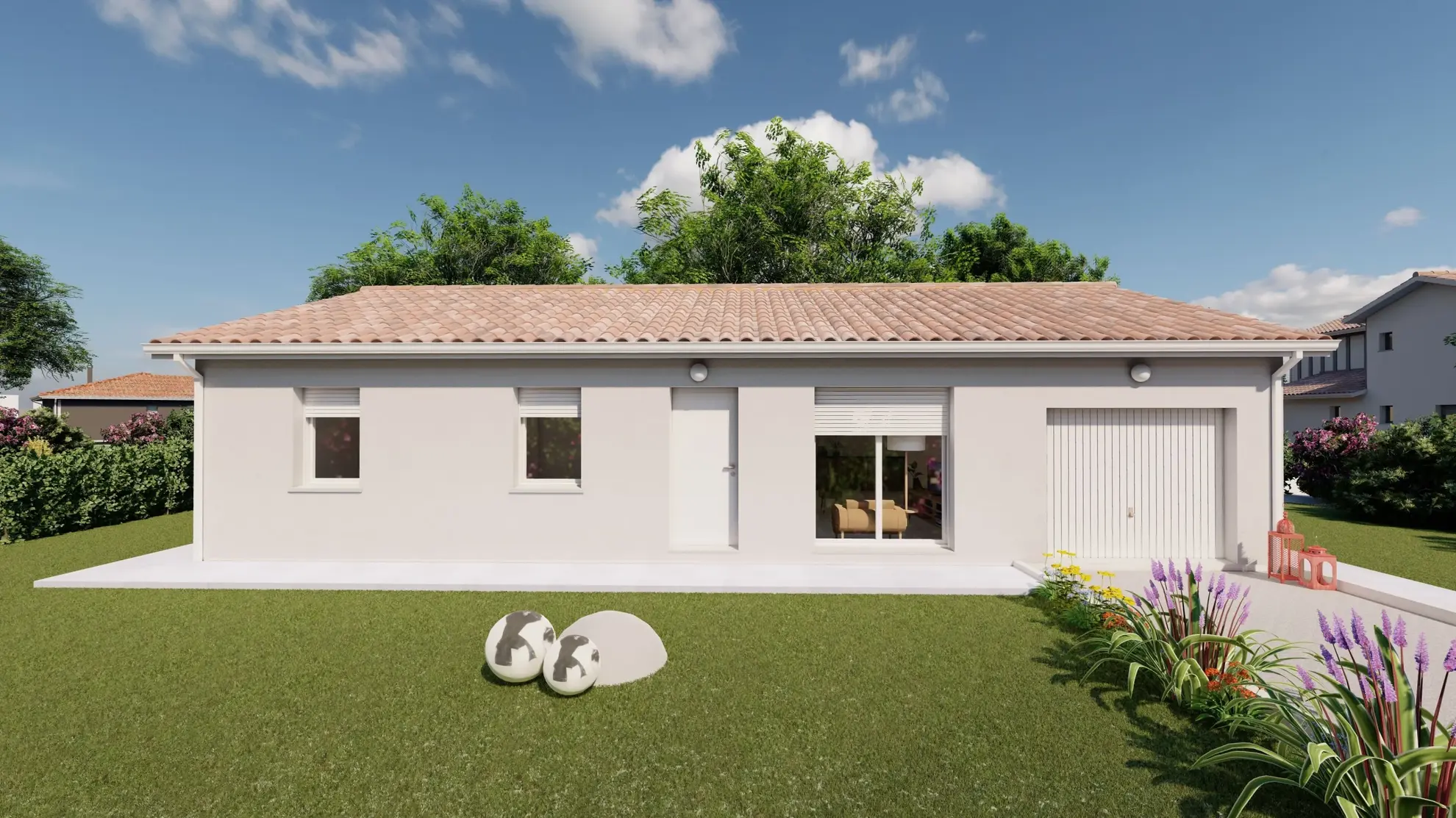 Maison neuve 3 chambres avec garage à Couzeix – Projet clé en main 