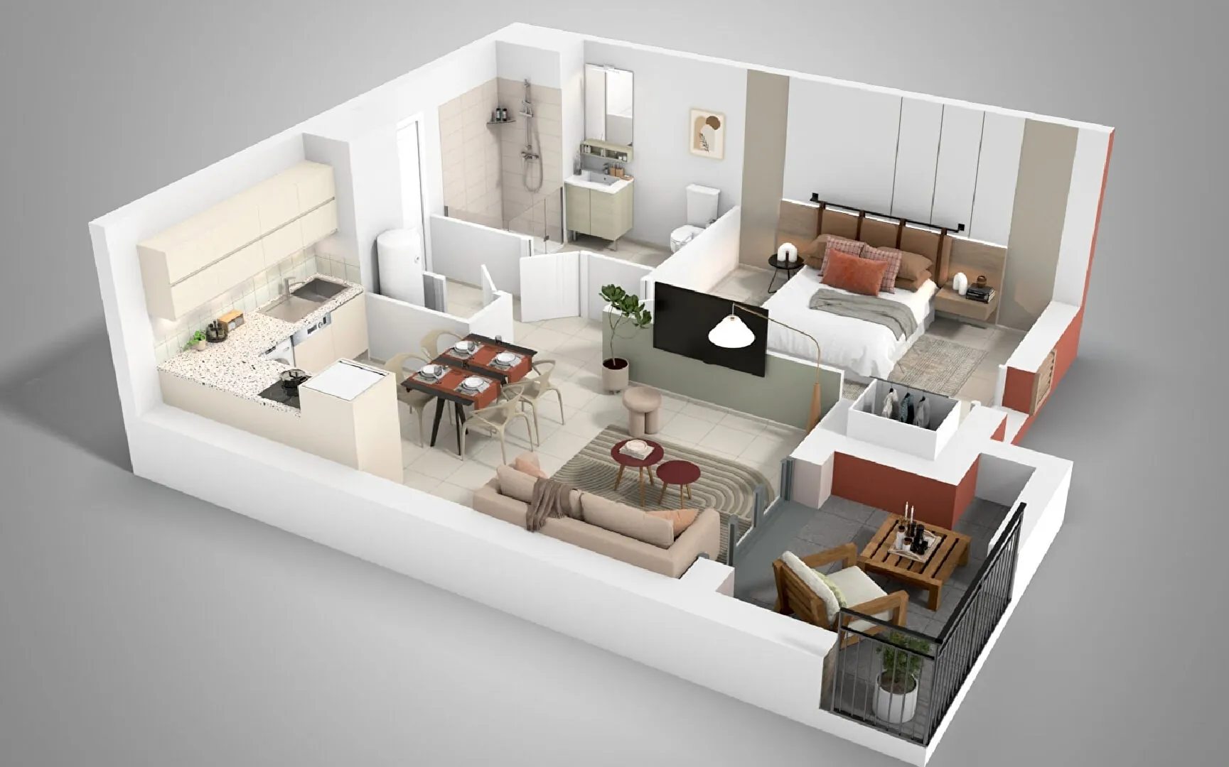 Appartement neuf 2 pièces à Sainte Maxime en VEFA, livraison 2026 