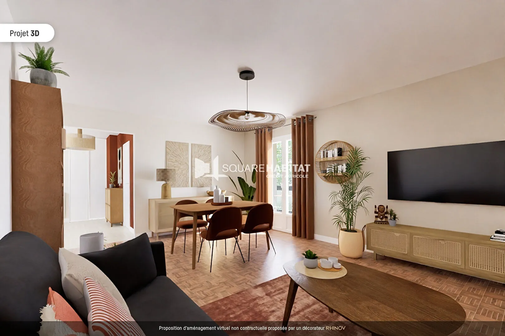 Appartement T4 à vendre à Gap avec vue et balcon, à rénover 