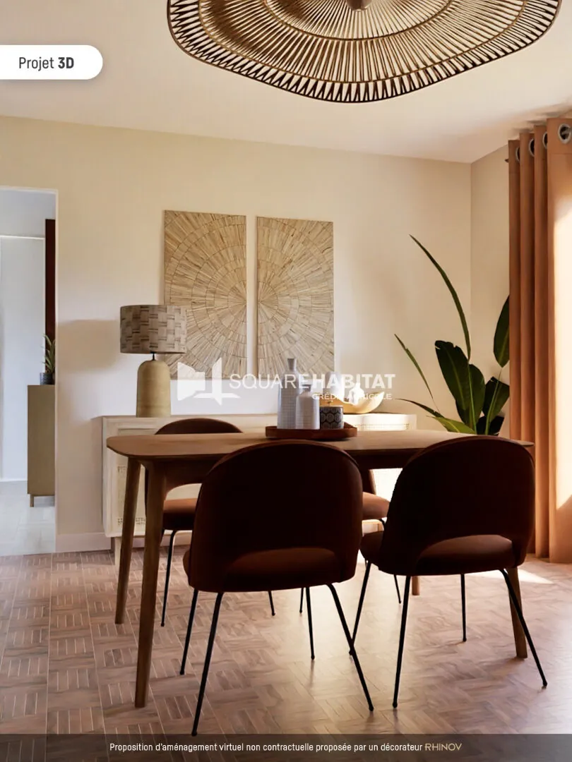 Appartement T4 à vendre à Gap avec vue et balcon, à rénover 