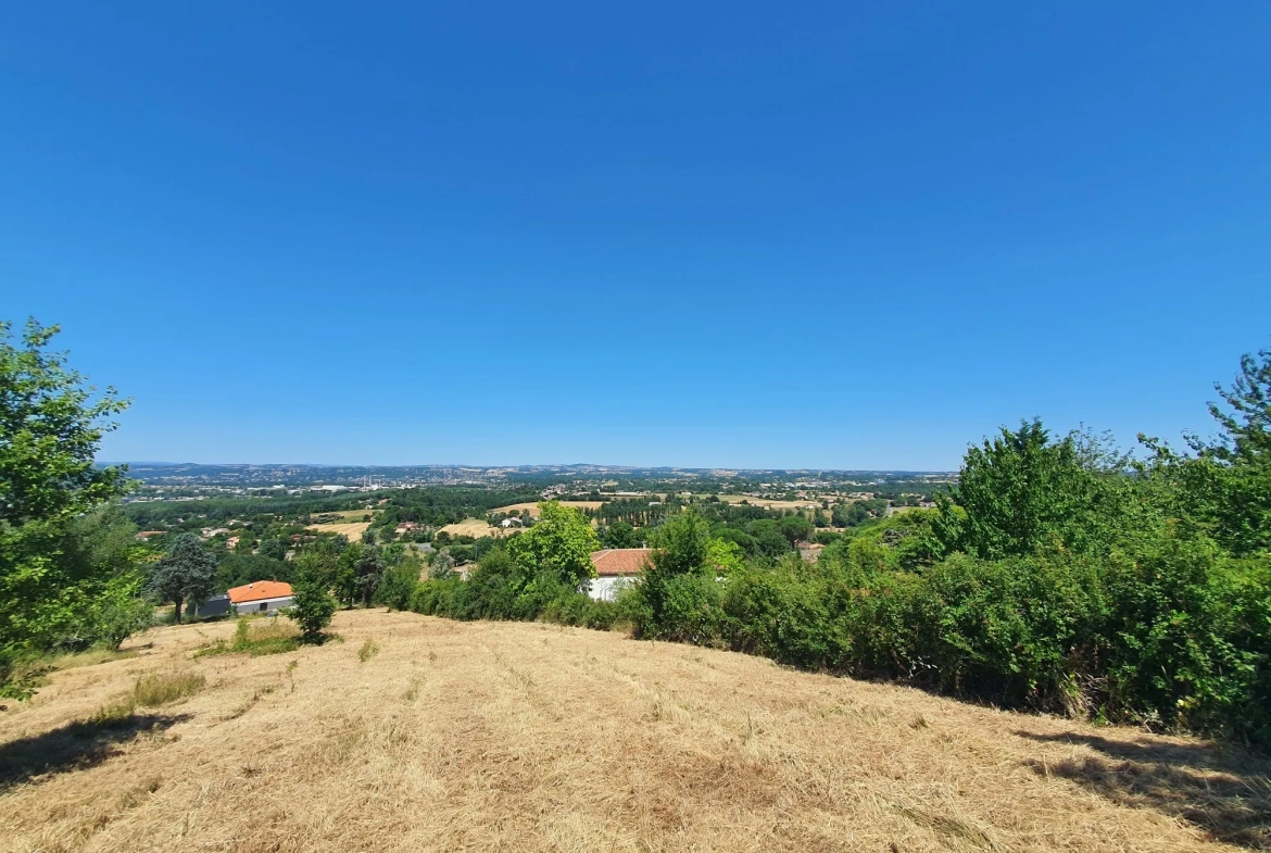 Terrain constructible avec vue panoramique à Albi de 3000 m² 