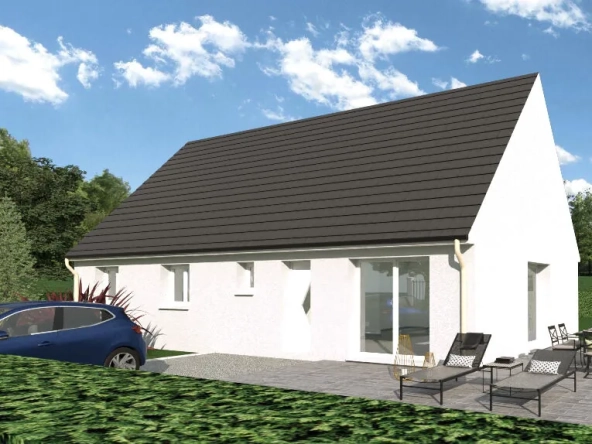 Maison à Artenay avec terrain de 520 m², proche commodités, idéale pour personnalisation et construction écologique