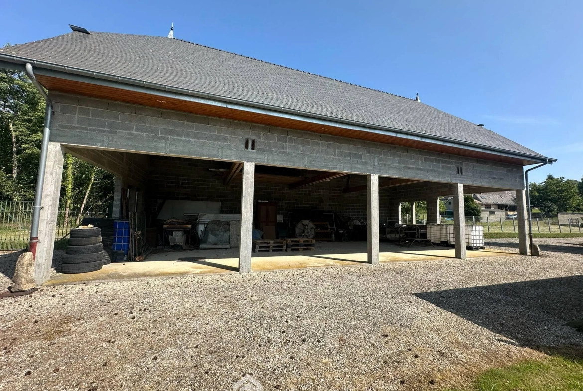 Terrain de 9231 m² avec étang et chalet à Houry – Cadre naturel exceptionnel 