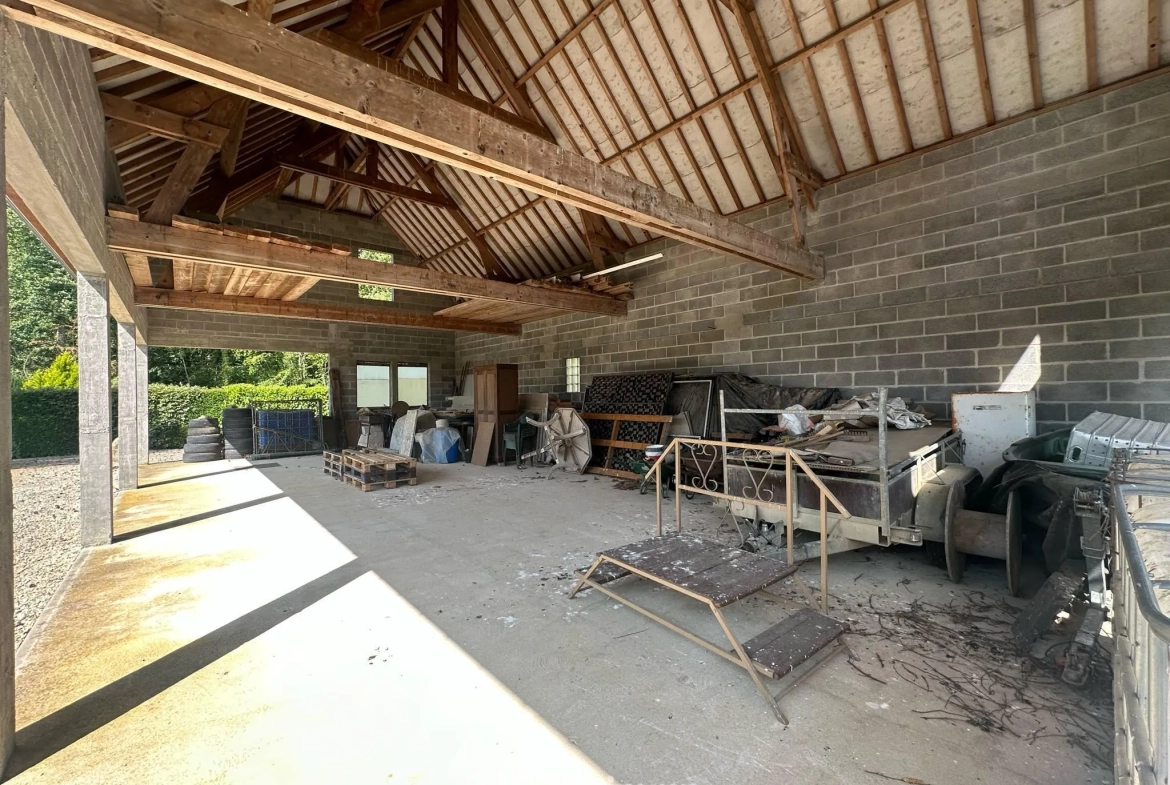 Terrain de 9231 m² avec étang et chalet à Houry – Cadre naturel exceptionnel 