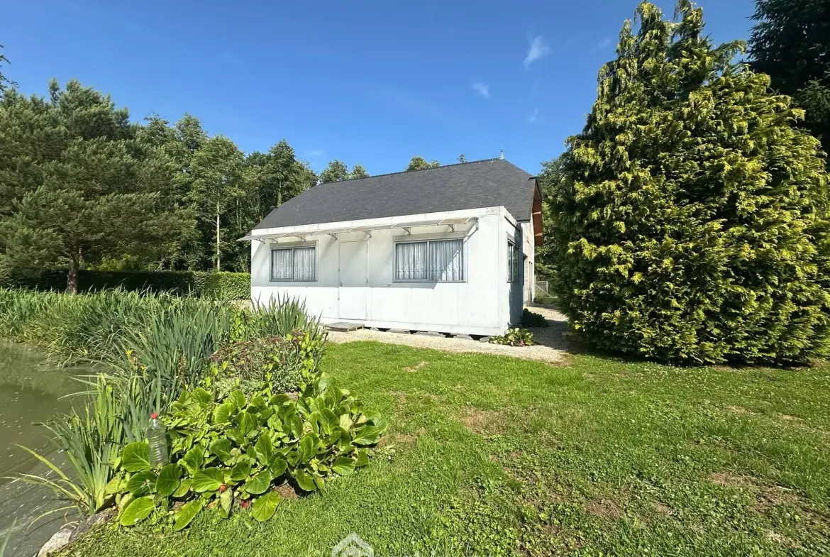 Terrain de 9231 m² avec étang et chalet à Houry – Cadre naturel exceptionnel 
