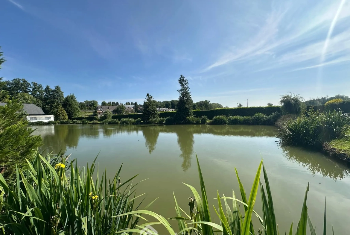 Terrain de 9231 m² avec étang et chalet à Houry – Cadre naturel exceptionnel 