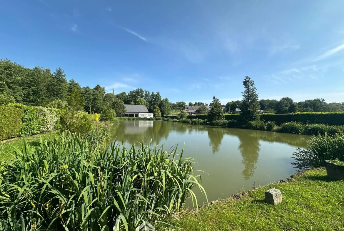 Terrain de 9231 m² avec étang et chalet à Houry – Cadre naturel exceptionnel 