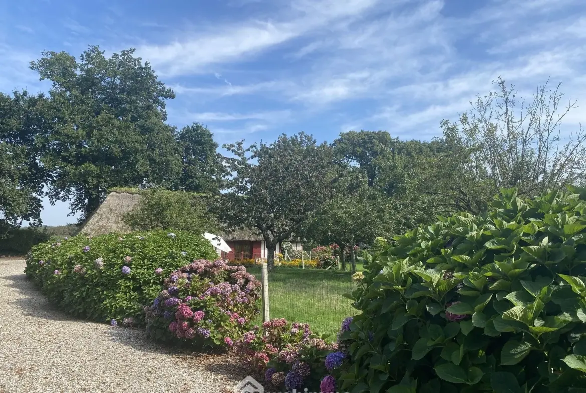 Magnifique ensemble de deux chaumières avec grand terrain proche de Veulettes-sur-Mer 