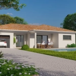 Construction moderne à Hurigny : maison neuve avec 3 chambres sur terrain de 800 m²