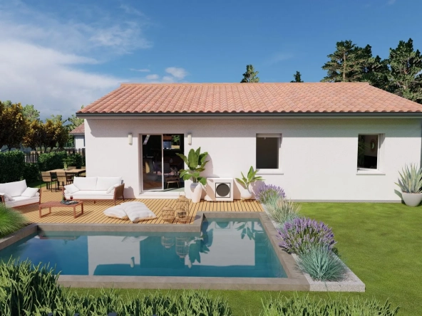 Maison neuve 3 chambres avec jardin à Saint Julien en Born