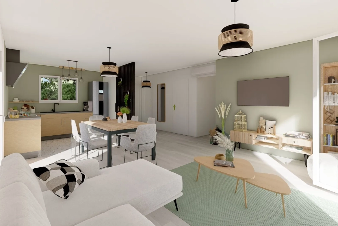 Maison neuve 3 chambres avec jardin à Saint Julien en Born 