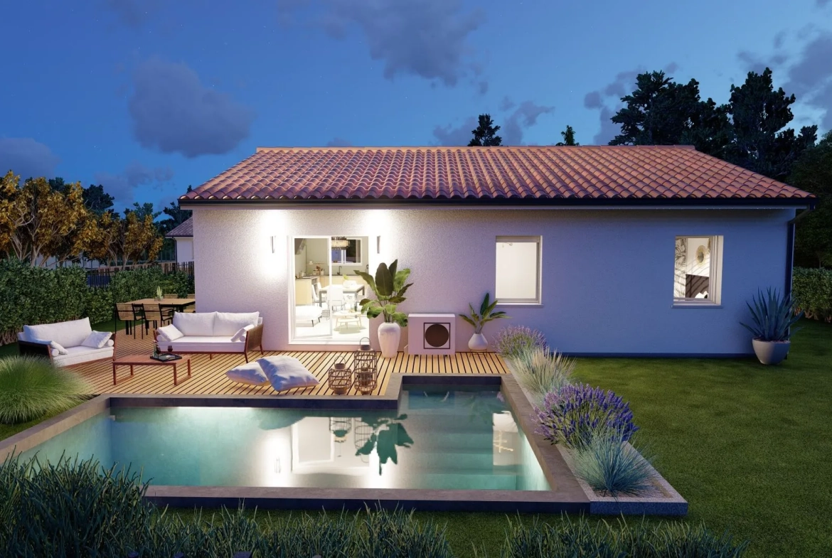 Maison neuve 3 chambres avec jardin à Saint Julien en Born 