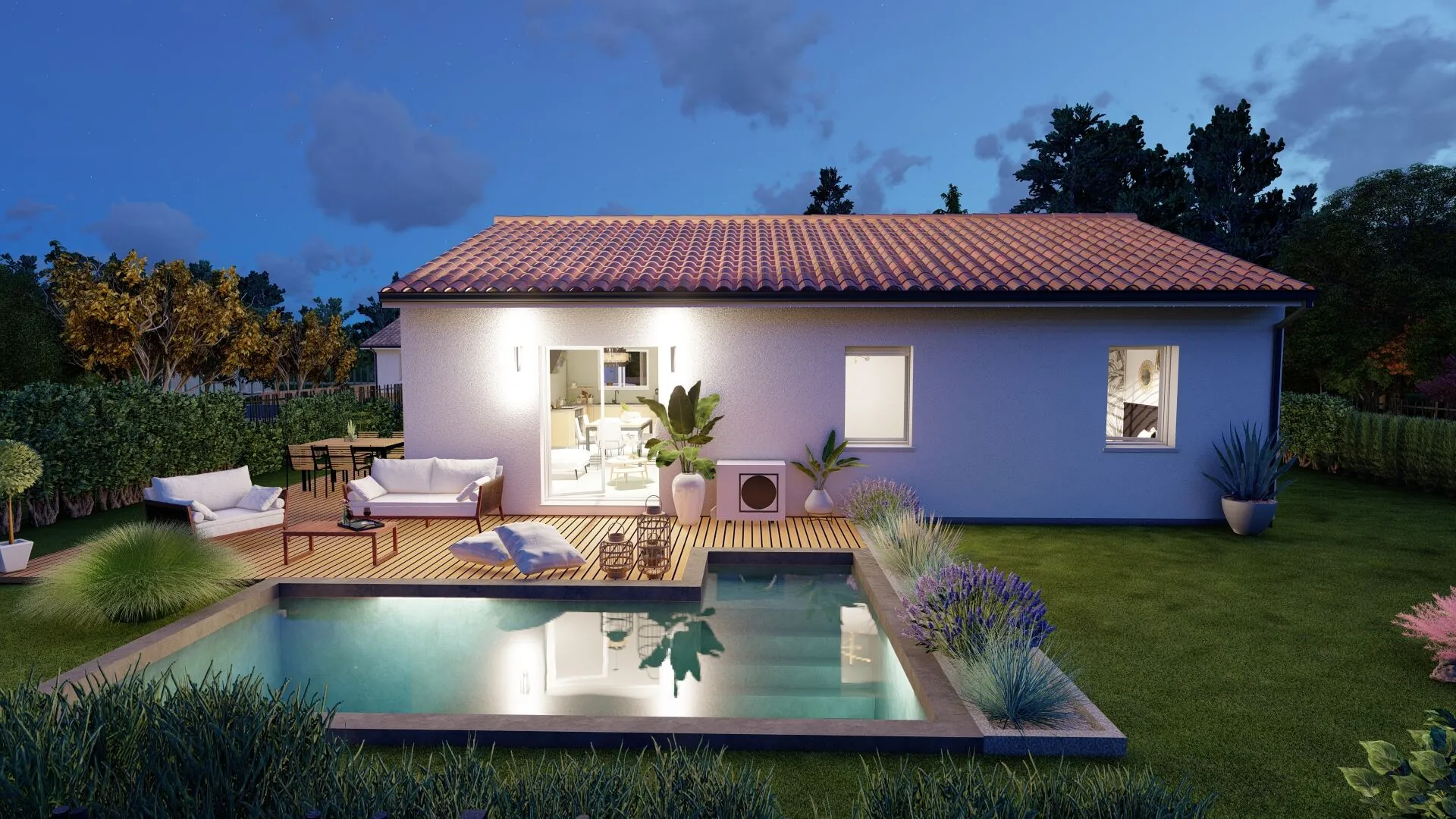 Maison neuve 3 chambres avec jardin à Saint Julien en Born 