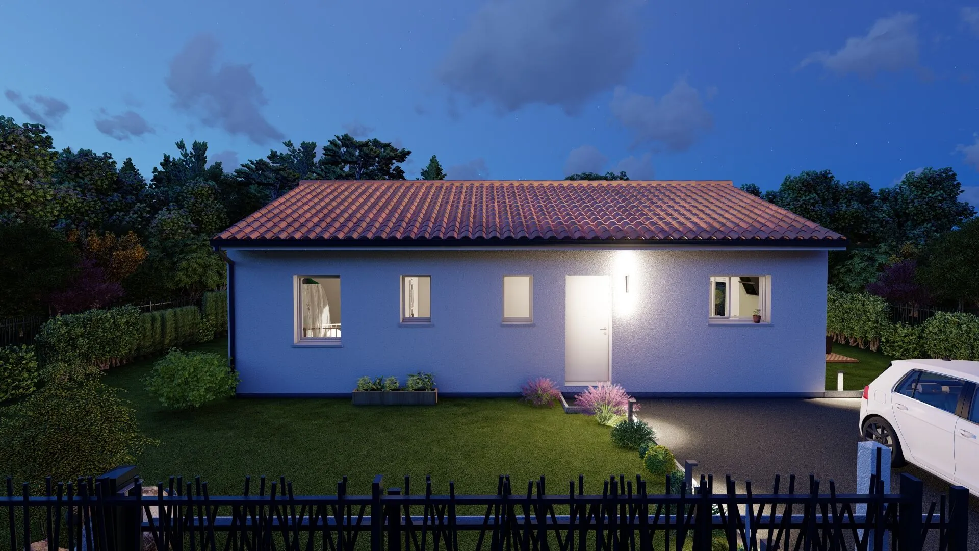 Maison neuve 3 chambres avec jardin à Saint Julien en Born 