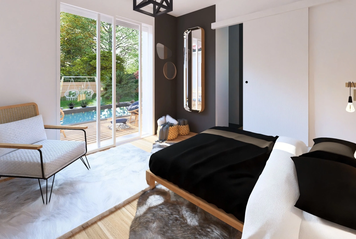 Maison neuve 3 chambres et 105 m² à Mezos, terrain viabilisé 