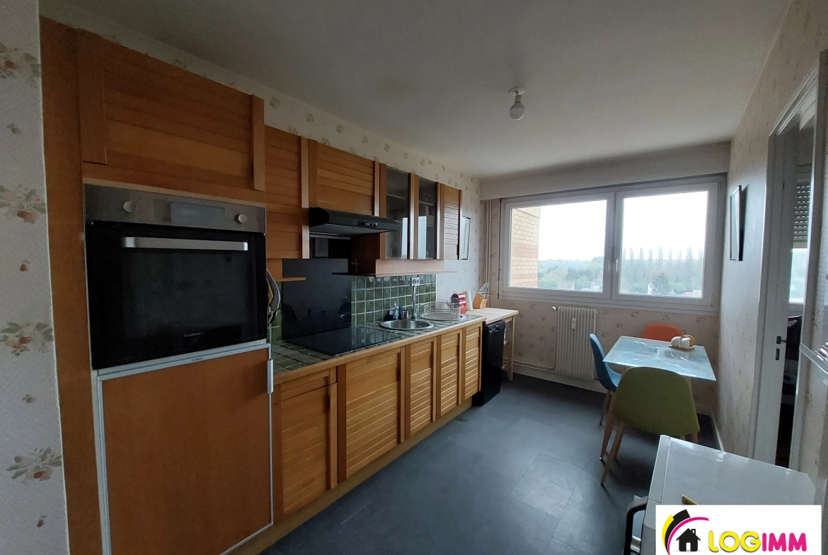 Appartement lumineux meublé à Marly avec cave et ascenseur 