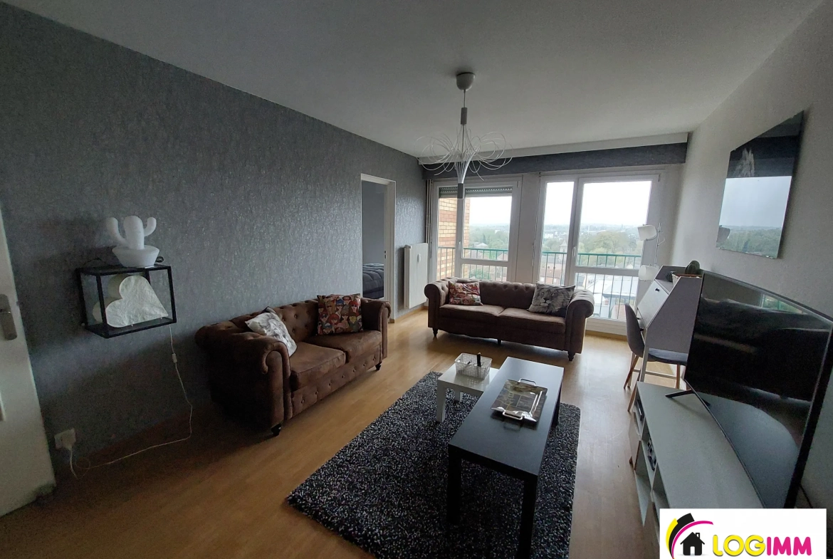 Appartement lumineux meublé à Marly avec cave et ascenseur 