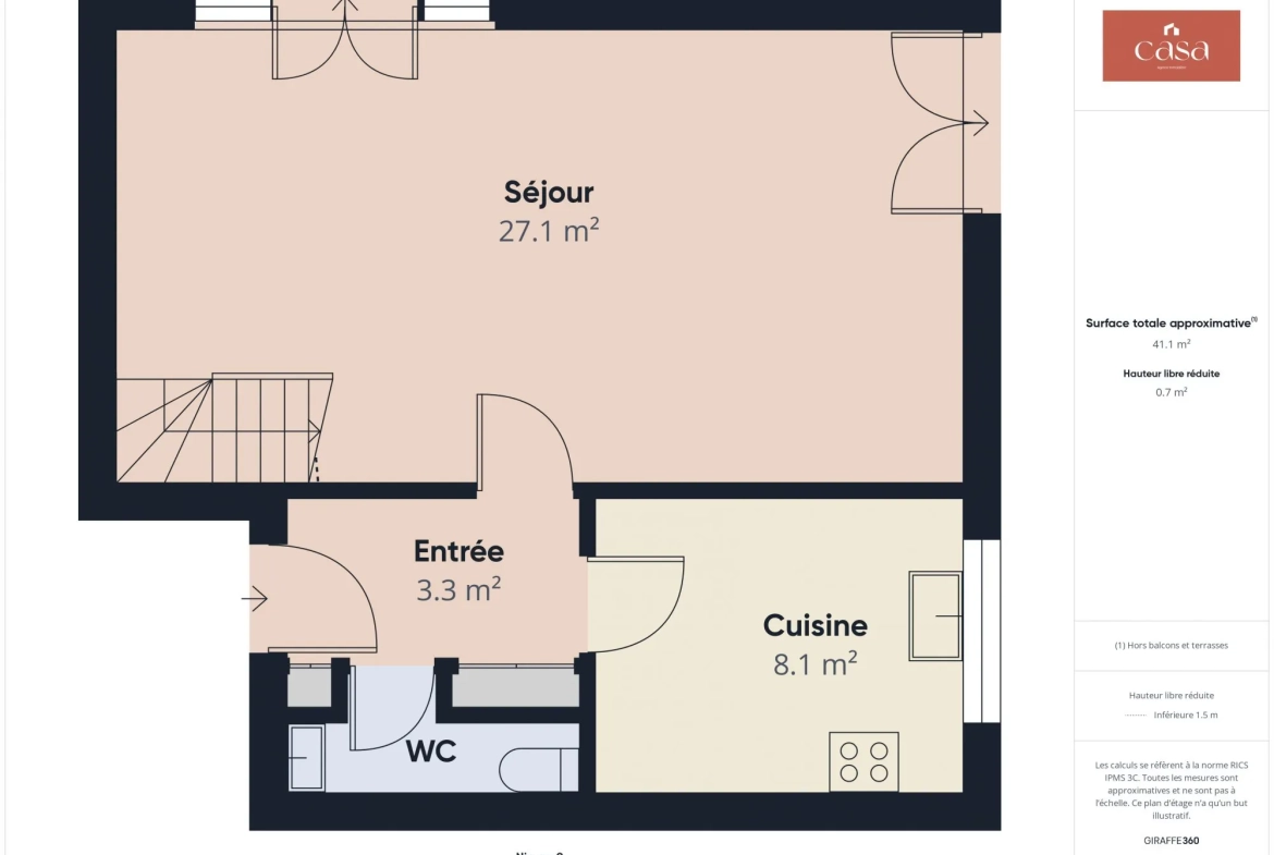 Duplex lumineux de 81 m² avec balcons, cave et stationnement sécurisé à Ifs 