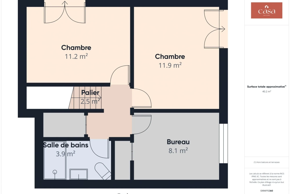 Duplex lumineux de 81 m² avec balcons, cave et stationnement sécurisé à Ifs 