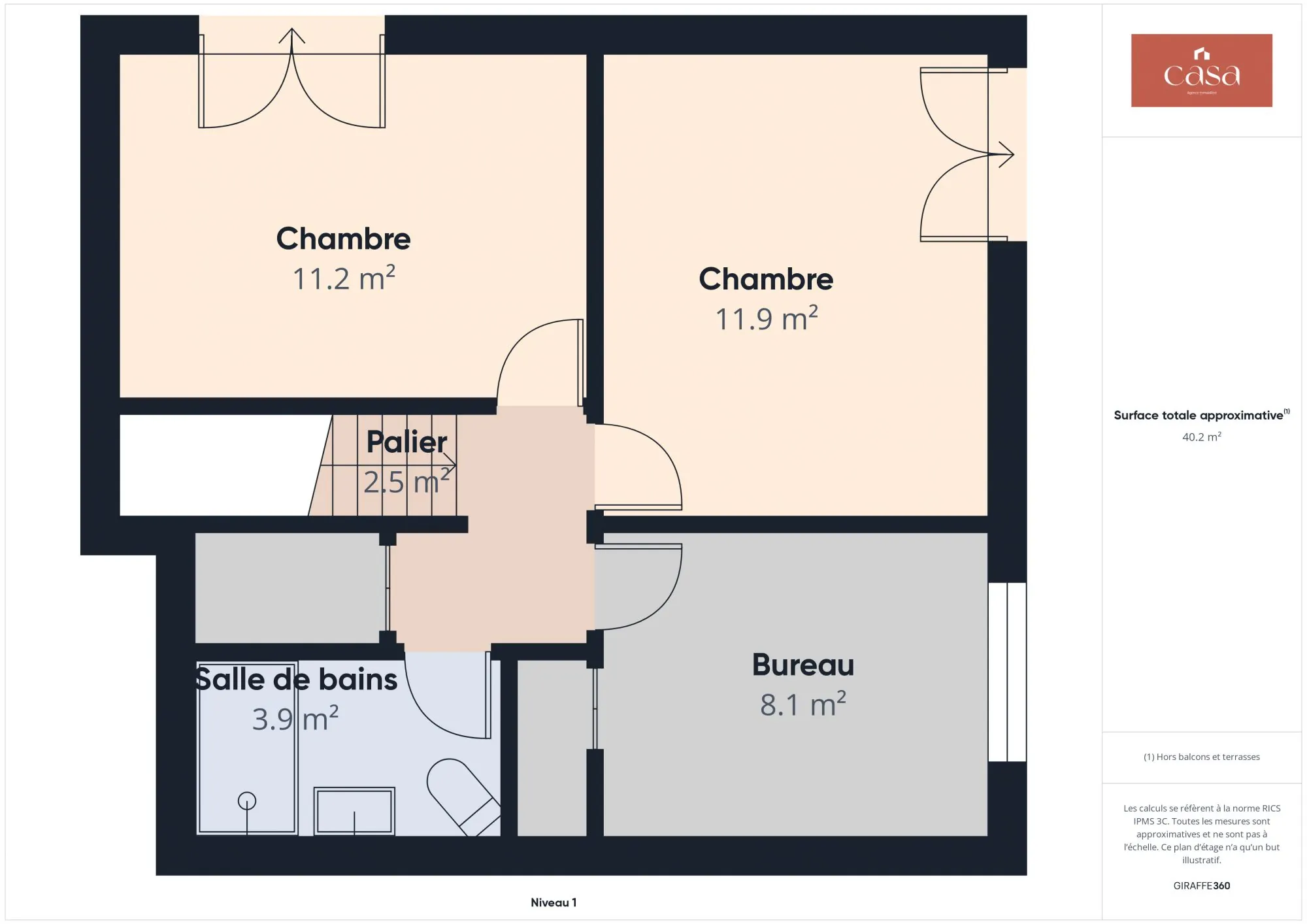 Duplex lumineux de 81 m² avec balcons, cave et stationnement sécurisé à Ifs 