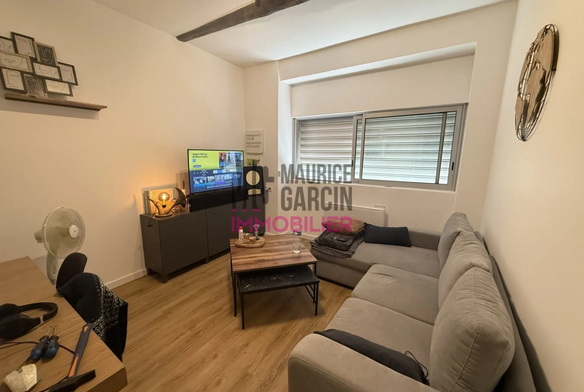Appartement T2 à vendre loué à Orange avec cave et vue sur la Meyne 