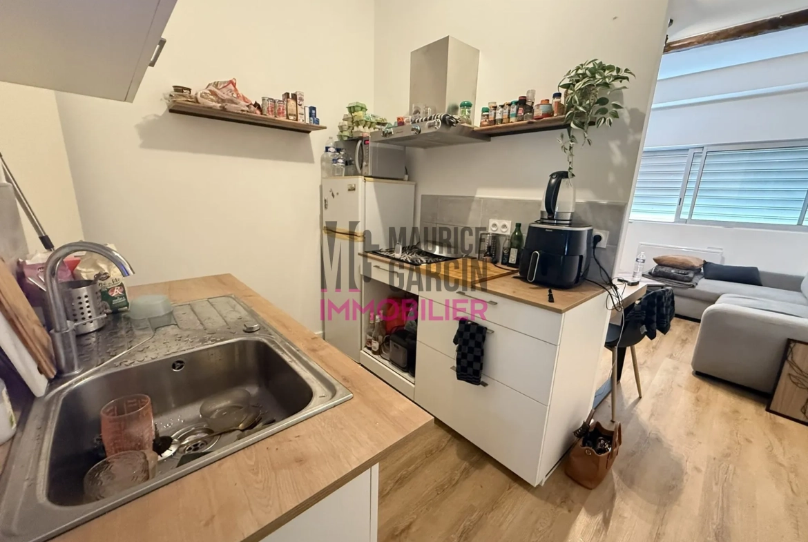 Appartement T2 à vendre loué à Orange avec cave et vue sur la Meyne 