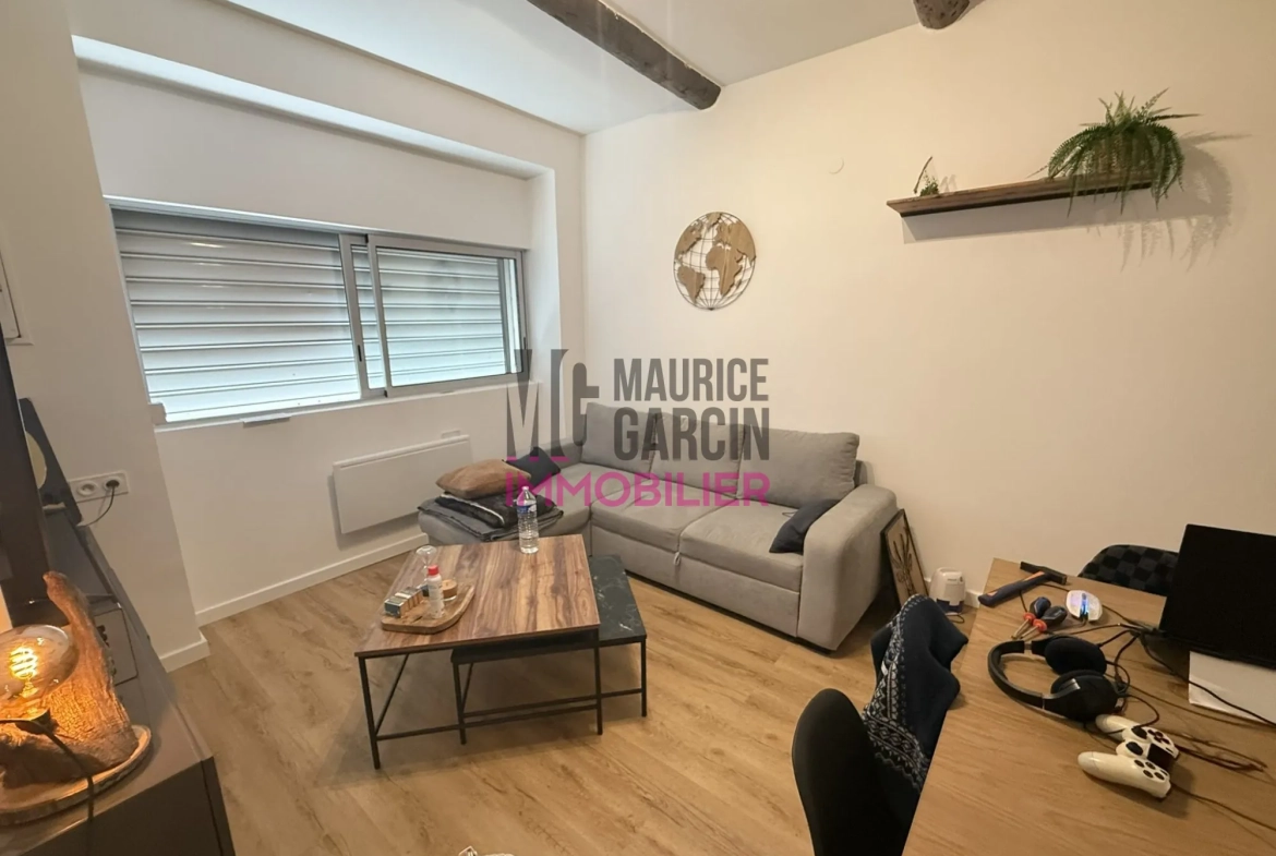 Appartement T2 à vendre loué à Orange avec cave et vue sur la Meyne 