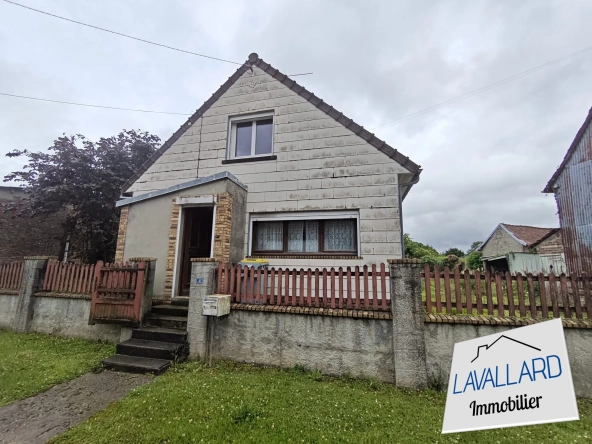 Maison à vendre à Prouville de 73 m² avec grand terrain et potentiel de rénovation