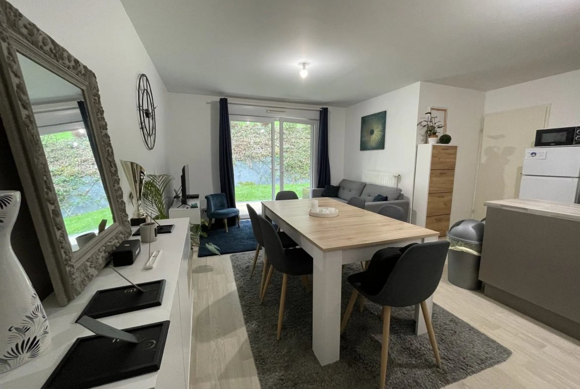 Appartement T3 loué avec cave et parking à Quimper, résidence récente 2014 